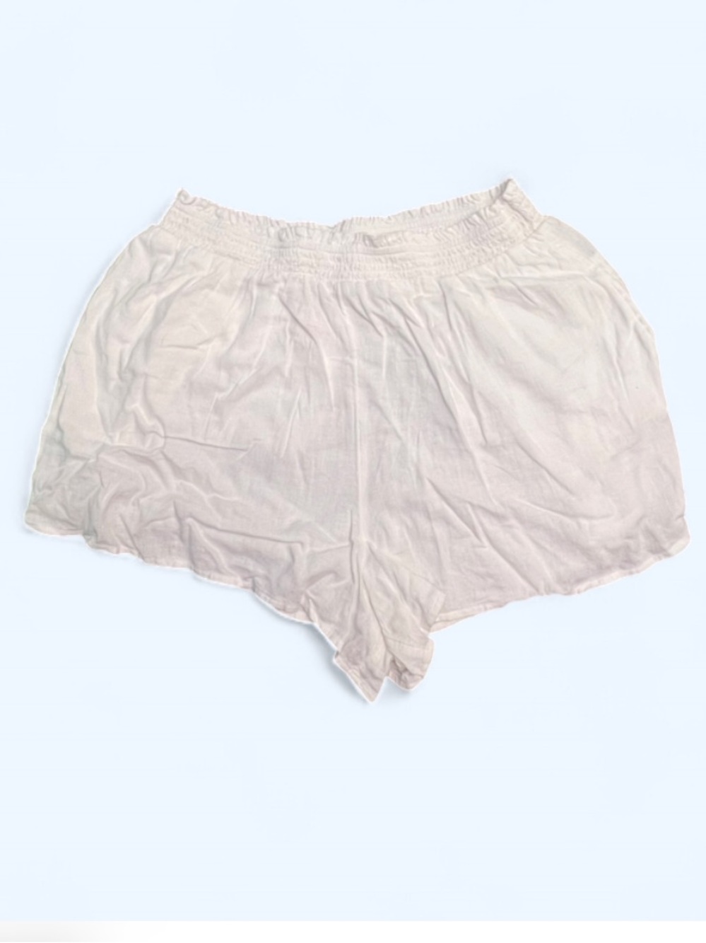 ✨NWT Aerie Lightweight Linen Blend High Waisted White Lounge Shorts